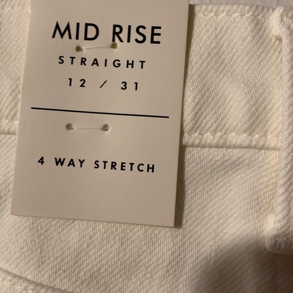 LUCKY BRAND AUTHENTIC JEANS straight leg 31 white - Picture 4 of 11